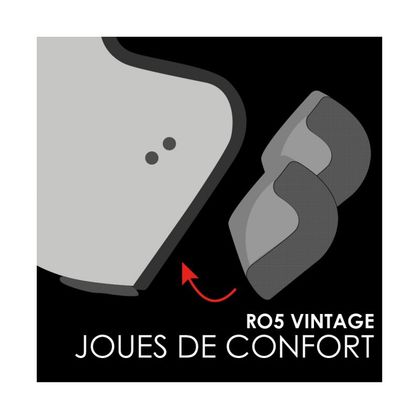 Mousses de joues ROOF KIT VINTAGE - Noir