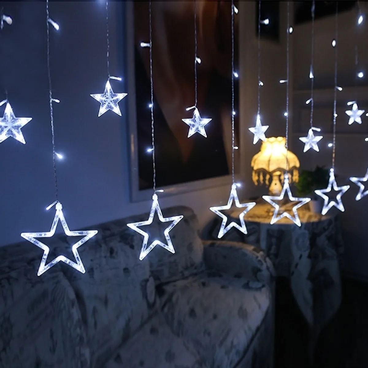 Wewoo Guirlande LED Star Light Blanc Chaud
