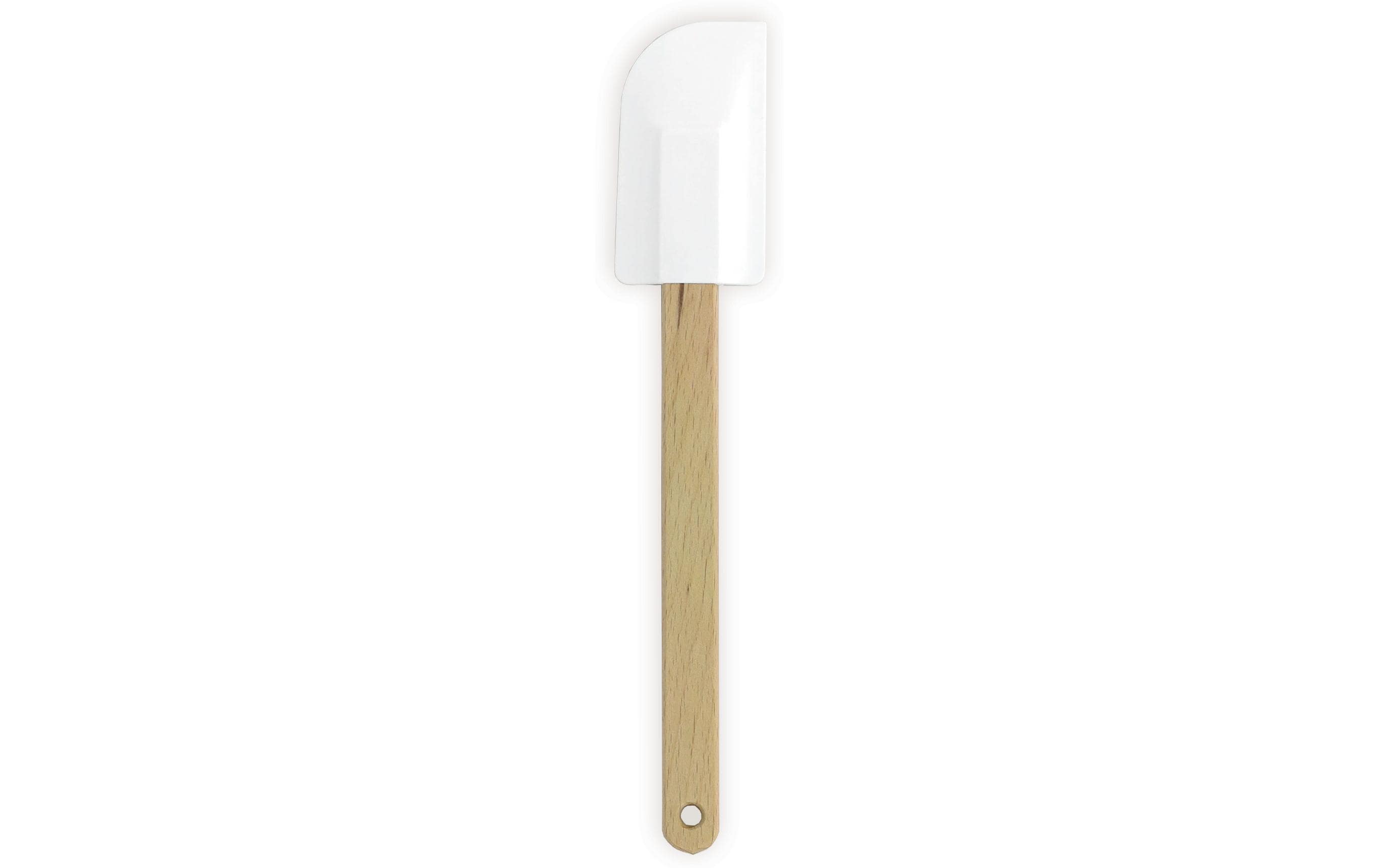 Teigschaber Standard WeissTeigschaber mit Holzgriff