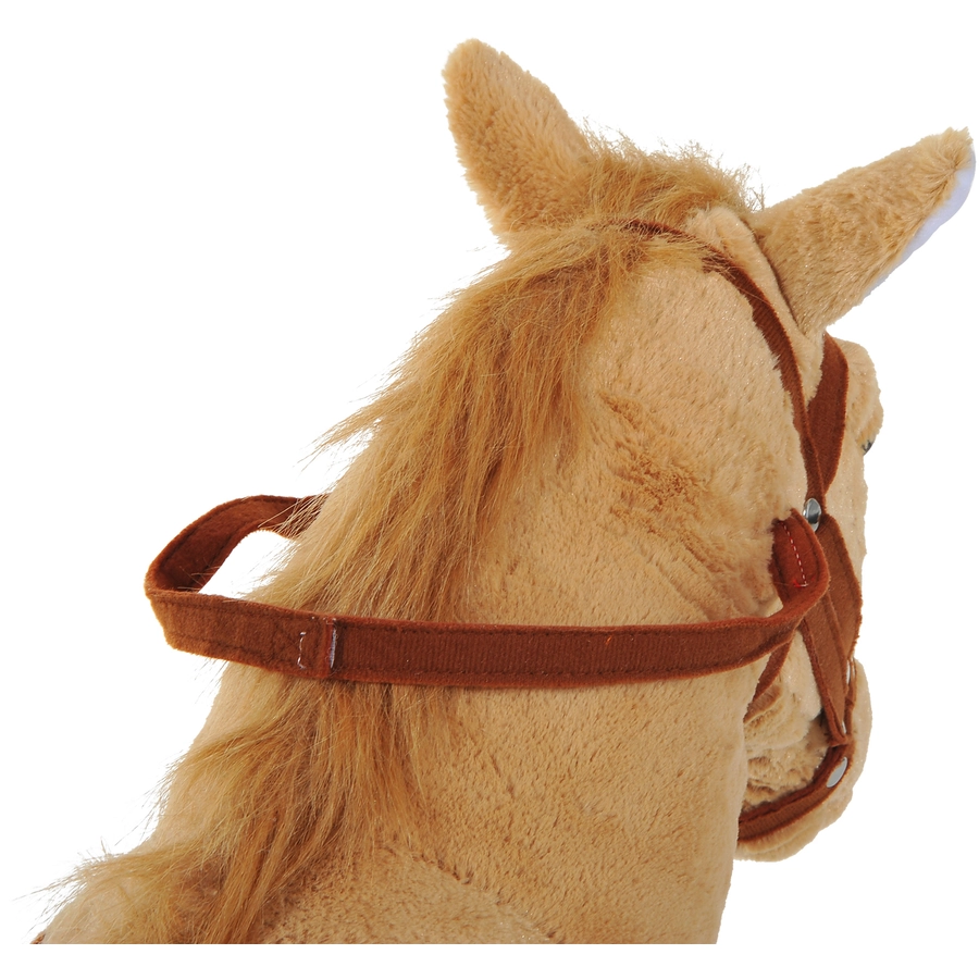 HOMCOM Kinderpferd beige