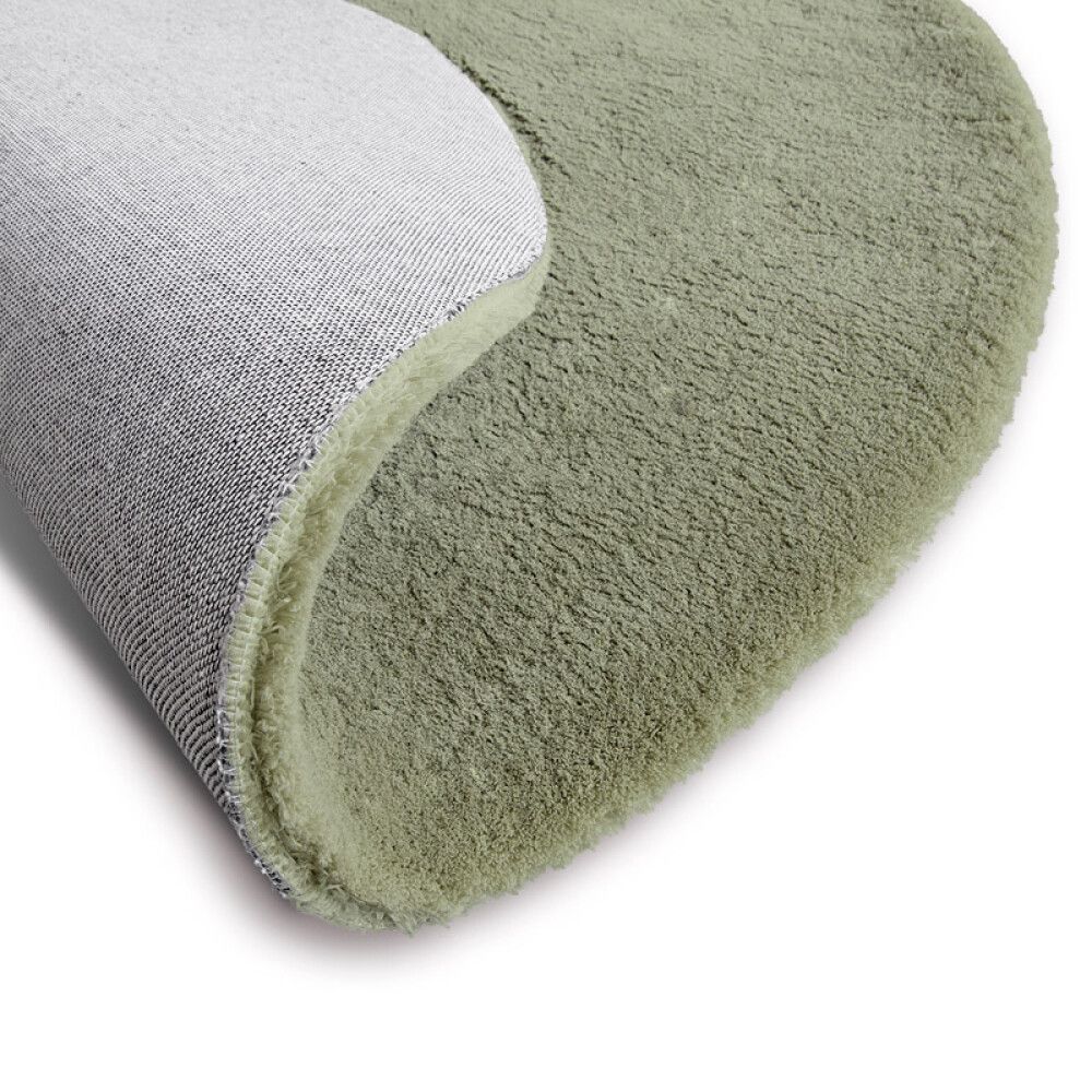 GULVTEPPE SOFT TOUCH Ø80CM GRØNN