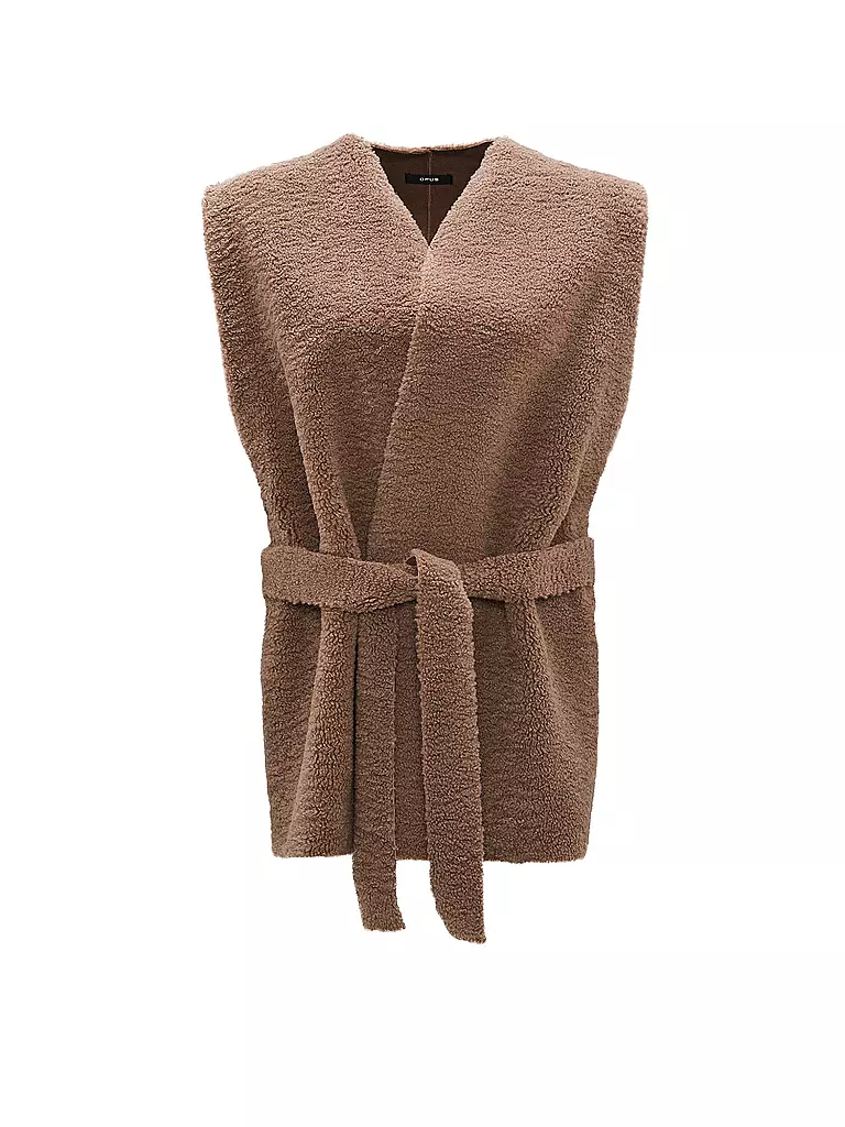 OPUS Gilet in Felloptik  braun