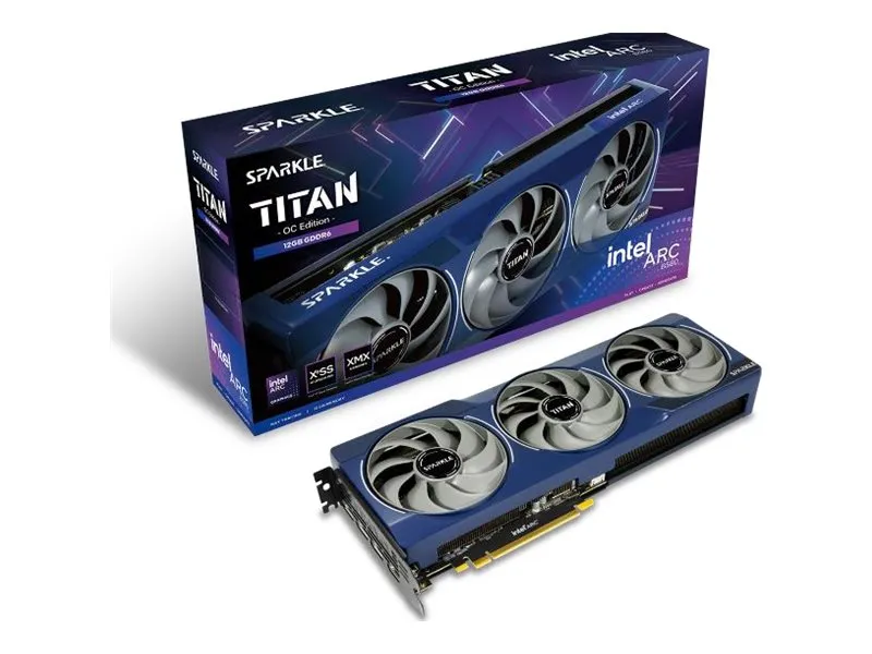 SPARKLE Intel Arc B580 TITAN OC - Grafikkort - Arc B580 - 12 GB GDDR6 - PCIe 4.0 x8 - 3 x DisplayPort, HDMI