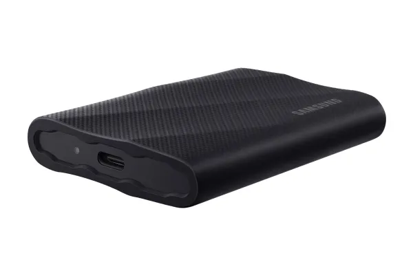 Samsung T9 MU-PG2T0B - SSD - krypteret - 2 TB - ekstern (bærbar) - USB 3.2 Gen 2x2 (USB-C stikforbindelse) - 256-bit AES - sort