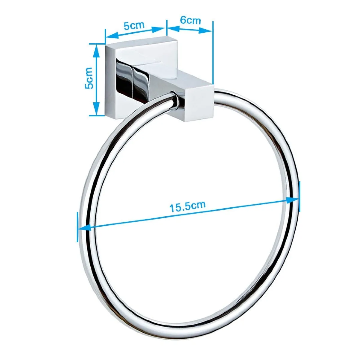 Universal Bague de serviette inox - Chrome
