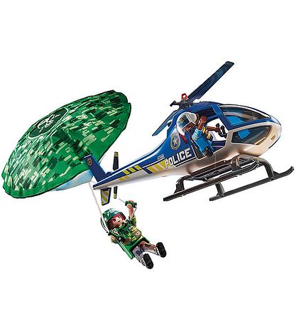 Playmobil City Action - Politihelikopter: Faldsk?rms-Forf?lgelse