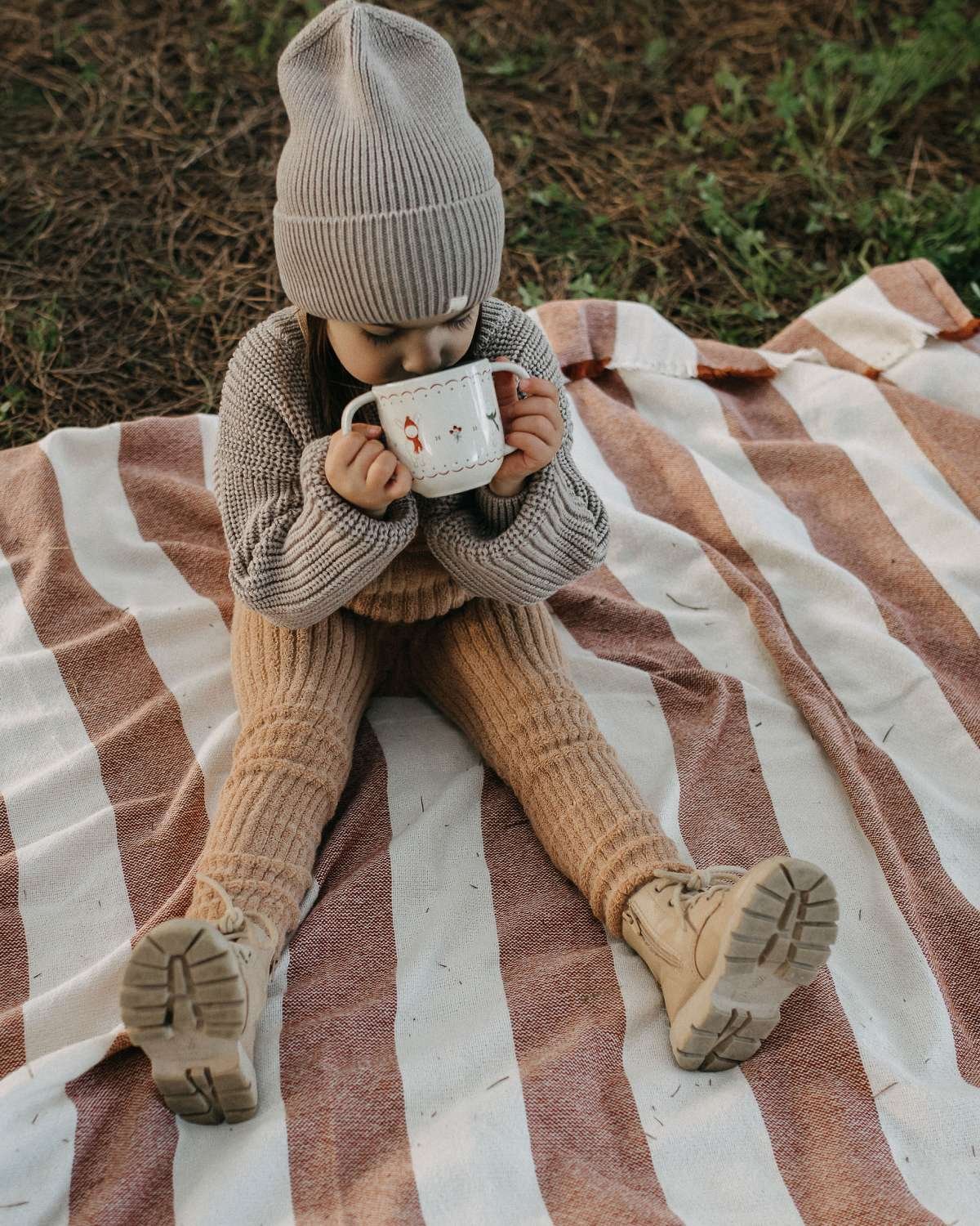 Strømpebukse Teddy Ribb – u/ fot, m/ seler | Granny Footless Tights