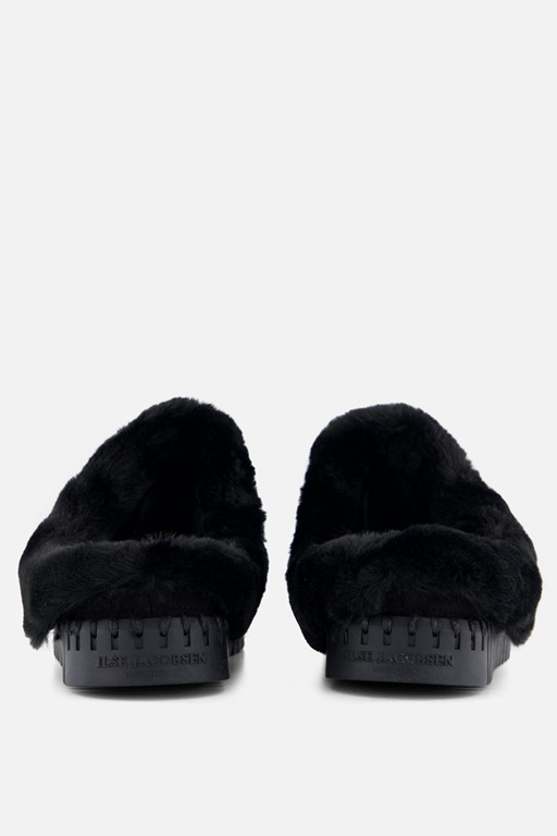 Ilse Jacobsen Pantoffels zwart Suede