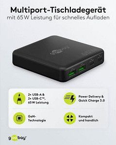 USB Lader - Compact Design - Wit - Gallium Nitride Technologie