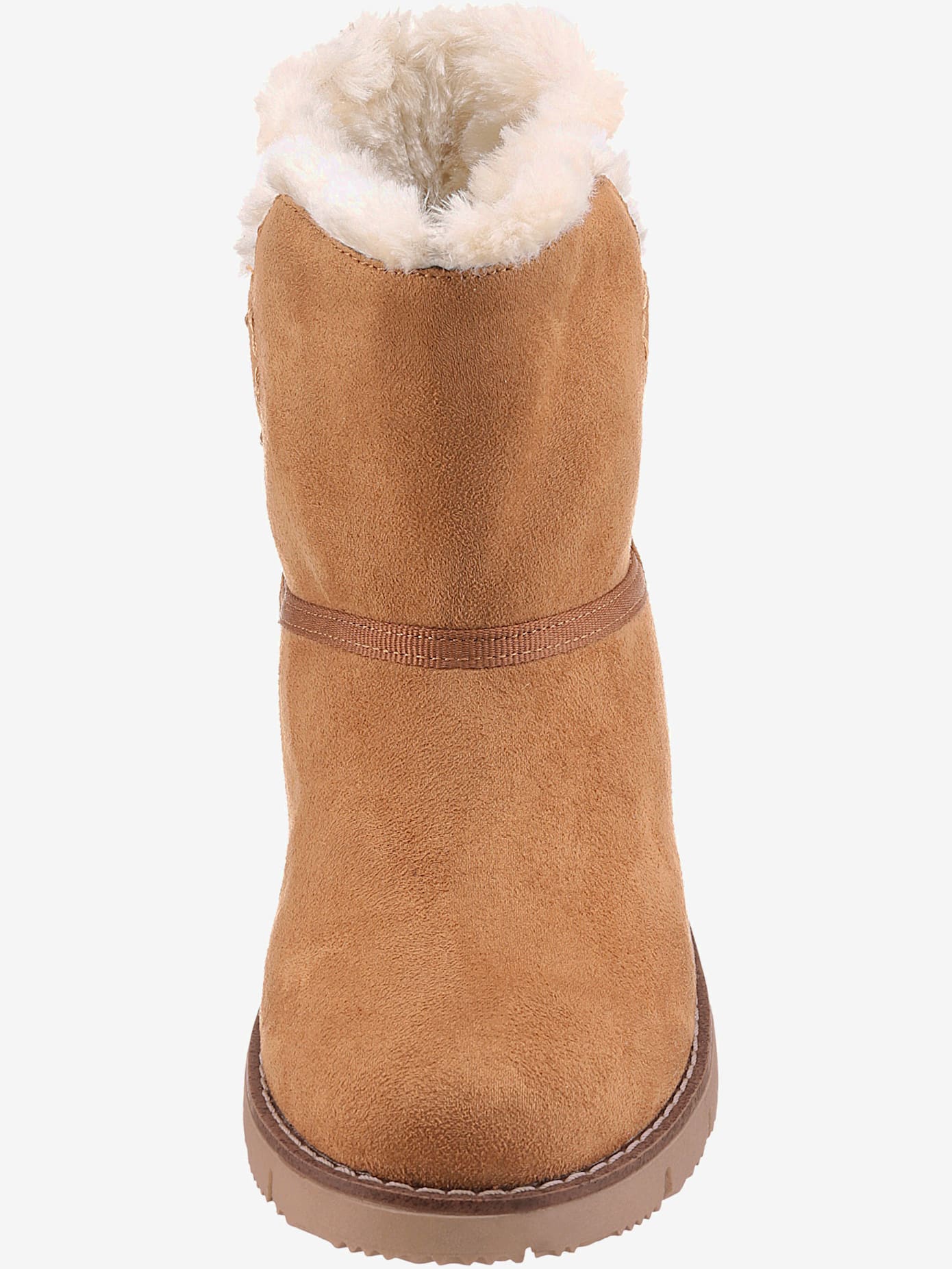 Bottines d'hiver avec empiècement contrasté