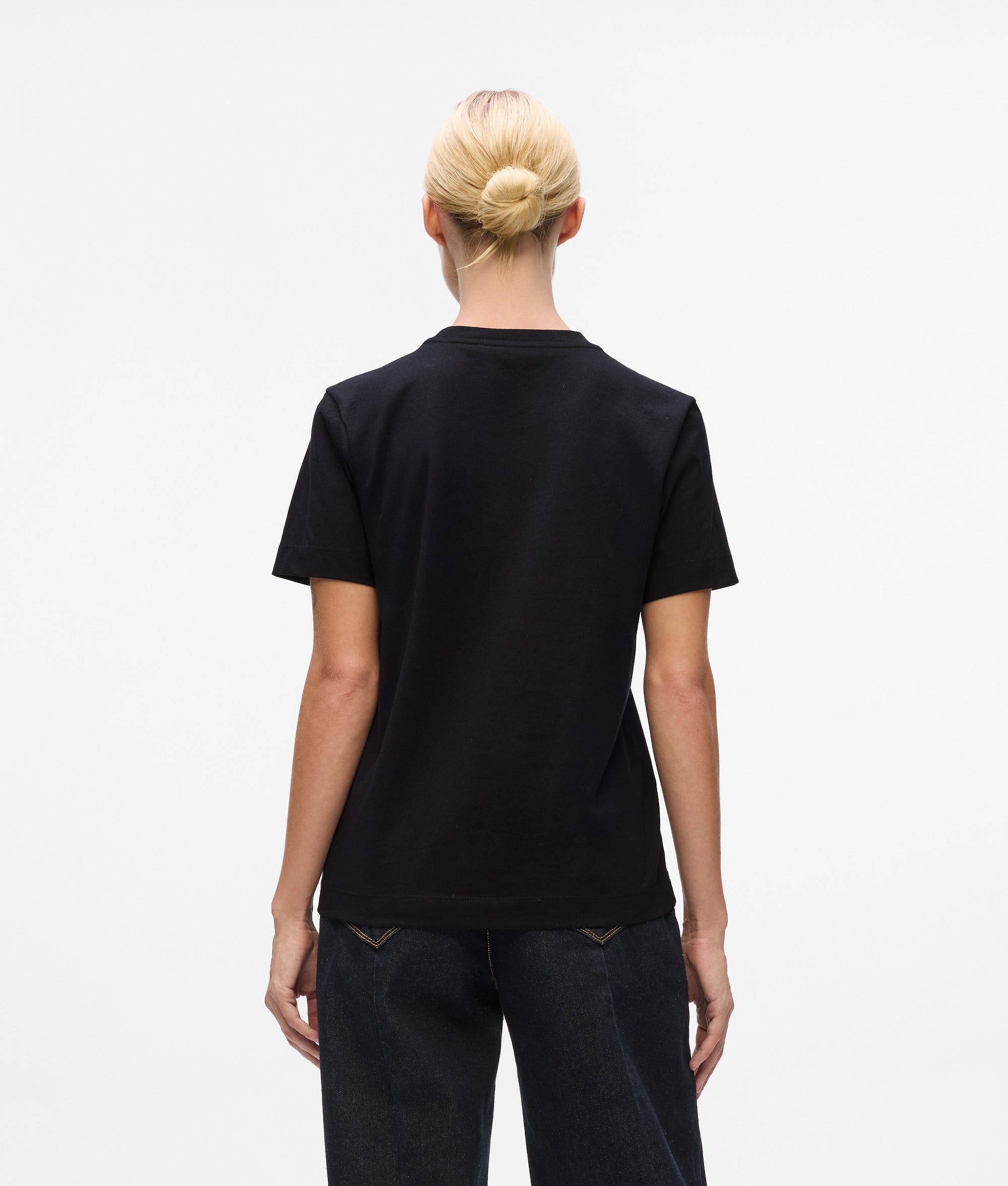 Signature T-shirt met pailletten