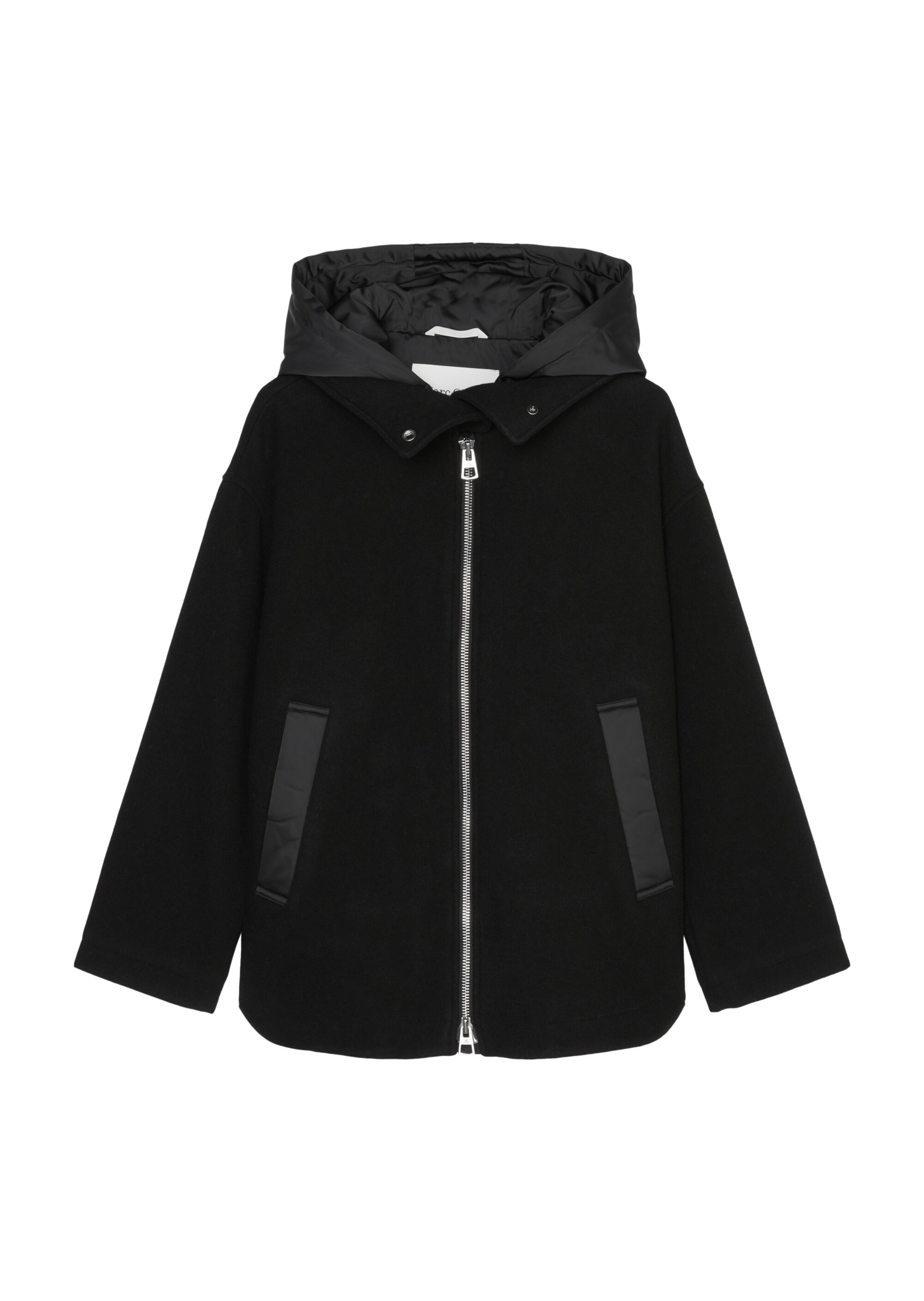 Wolljacke im Cape-Stil relaxedaus Wolle-Mix