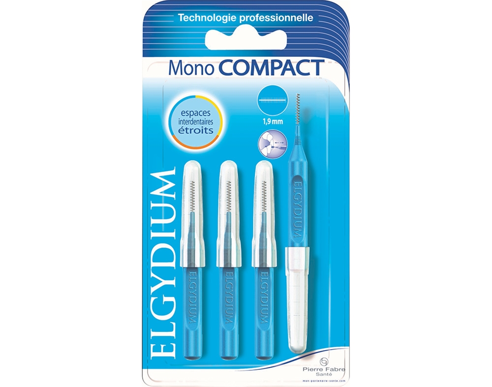 ESCOVILHÕES ELGYDIUM MONO COMPACT AZUL 4UN