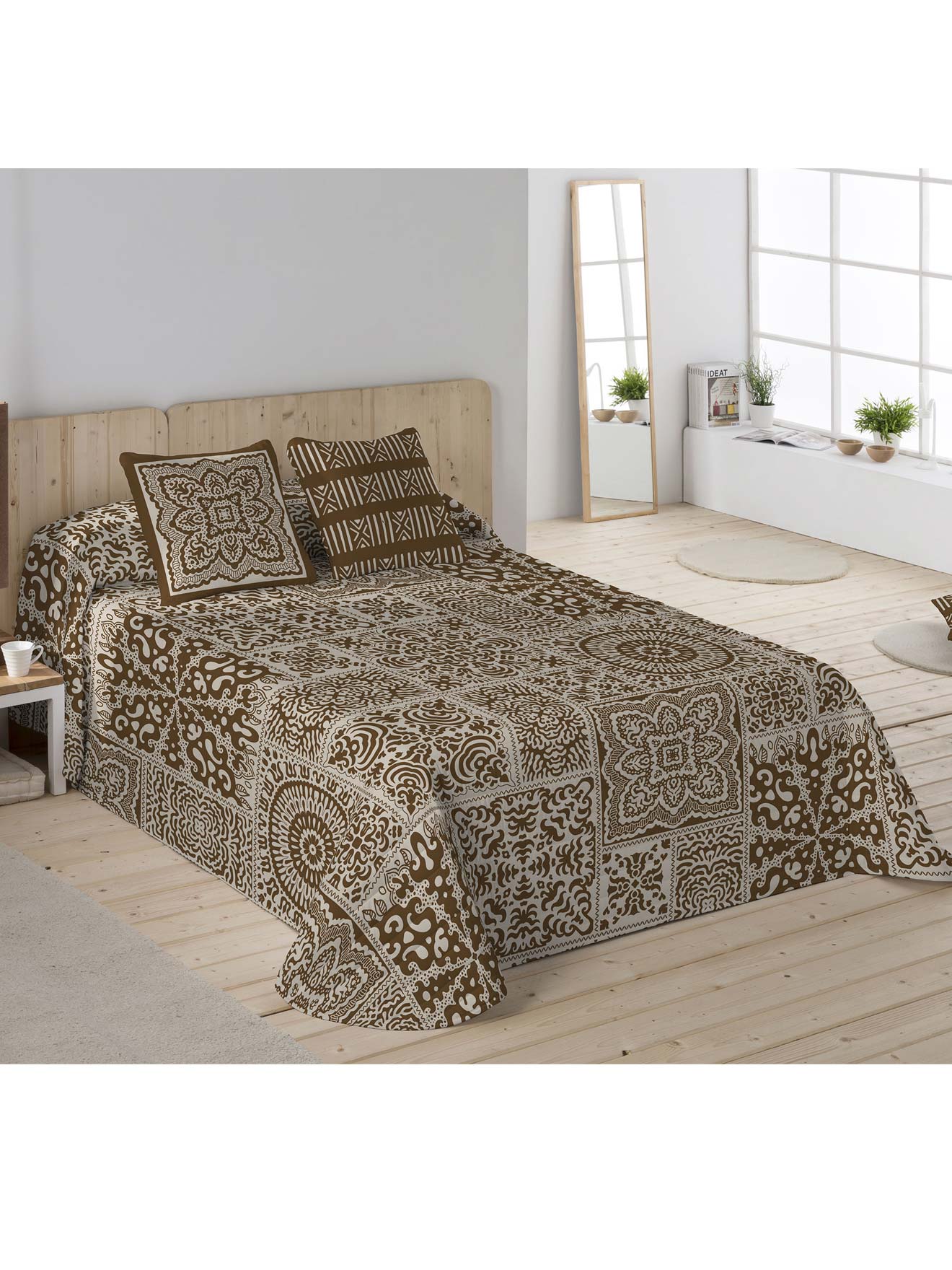 Housse d'oreiller jacquard matelassé