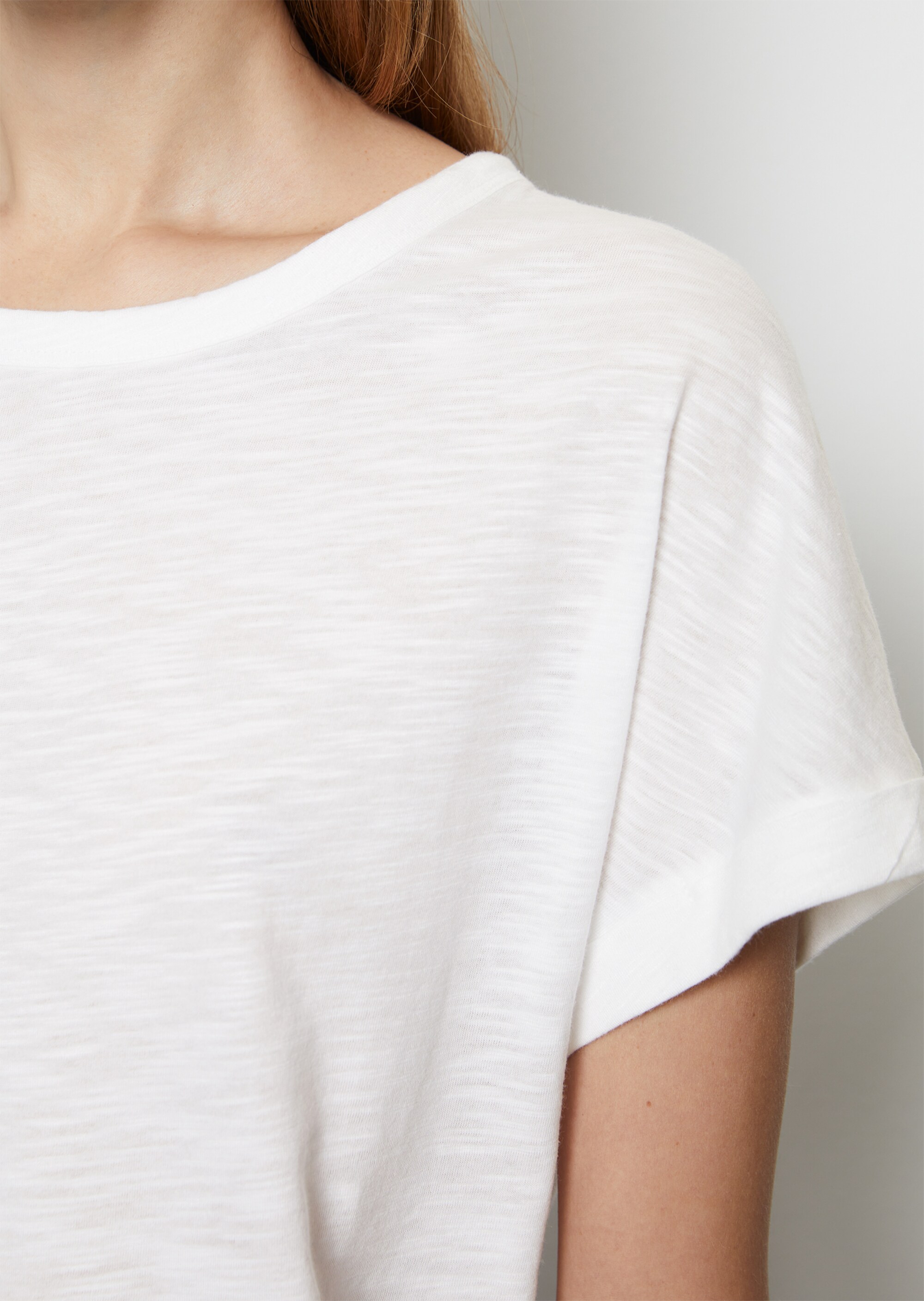 T-Shirt loose aus Slub-Jersey
