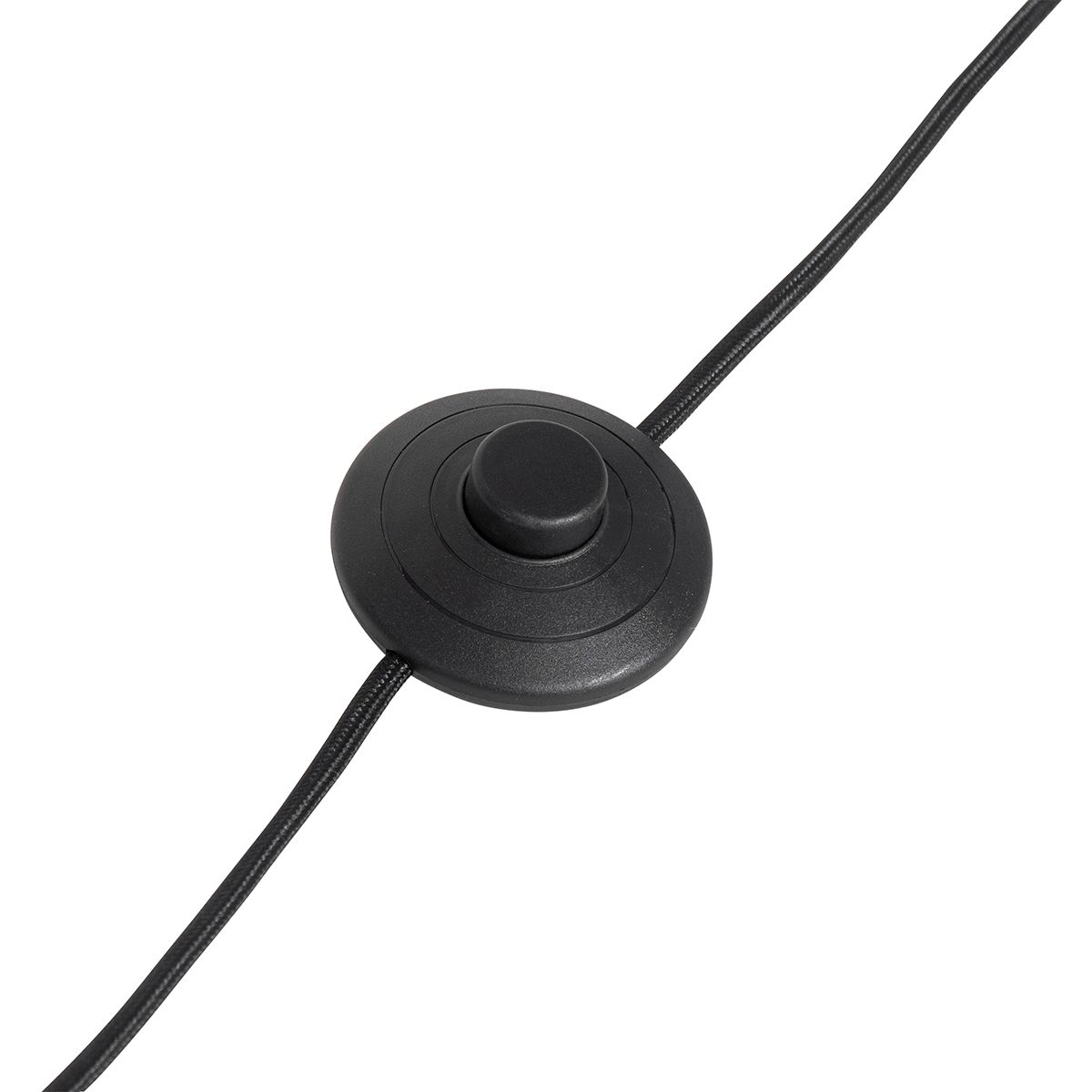 Vloerlamp brons met wit plisse kap en verstelbare arm - Ladas Deluxe