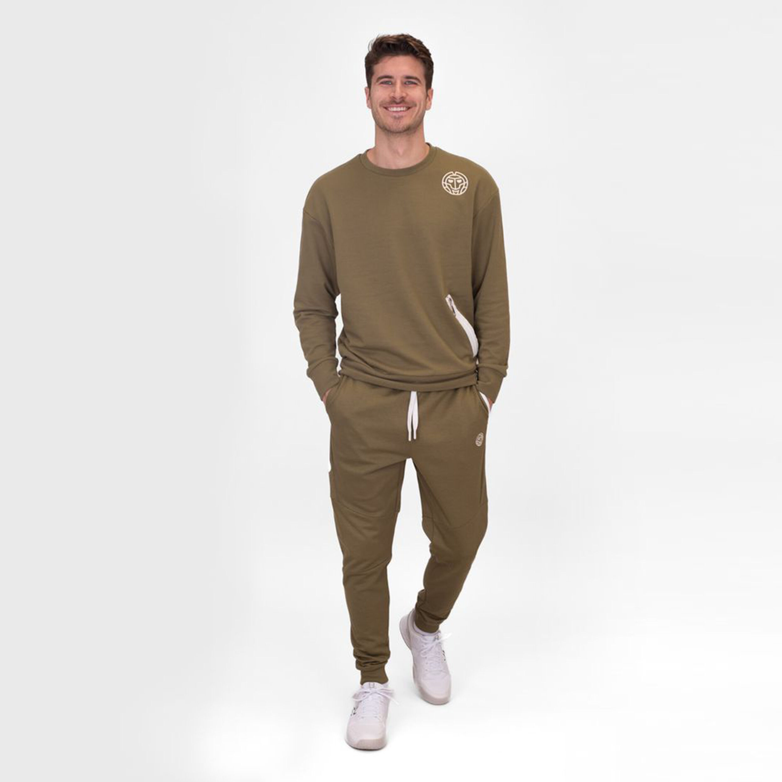 BIDI BADU Chill Tight Leg Pantalon Survêtement Hommes - Vert Olive