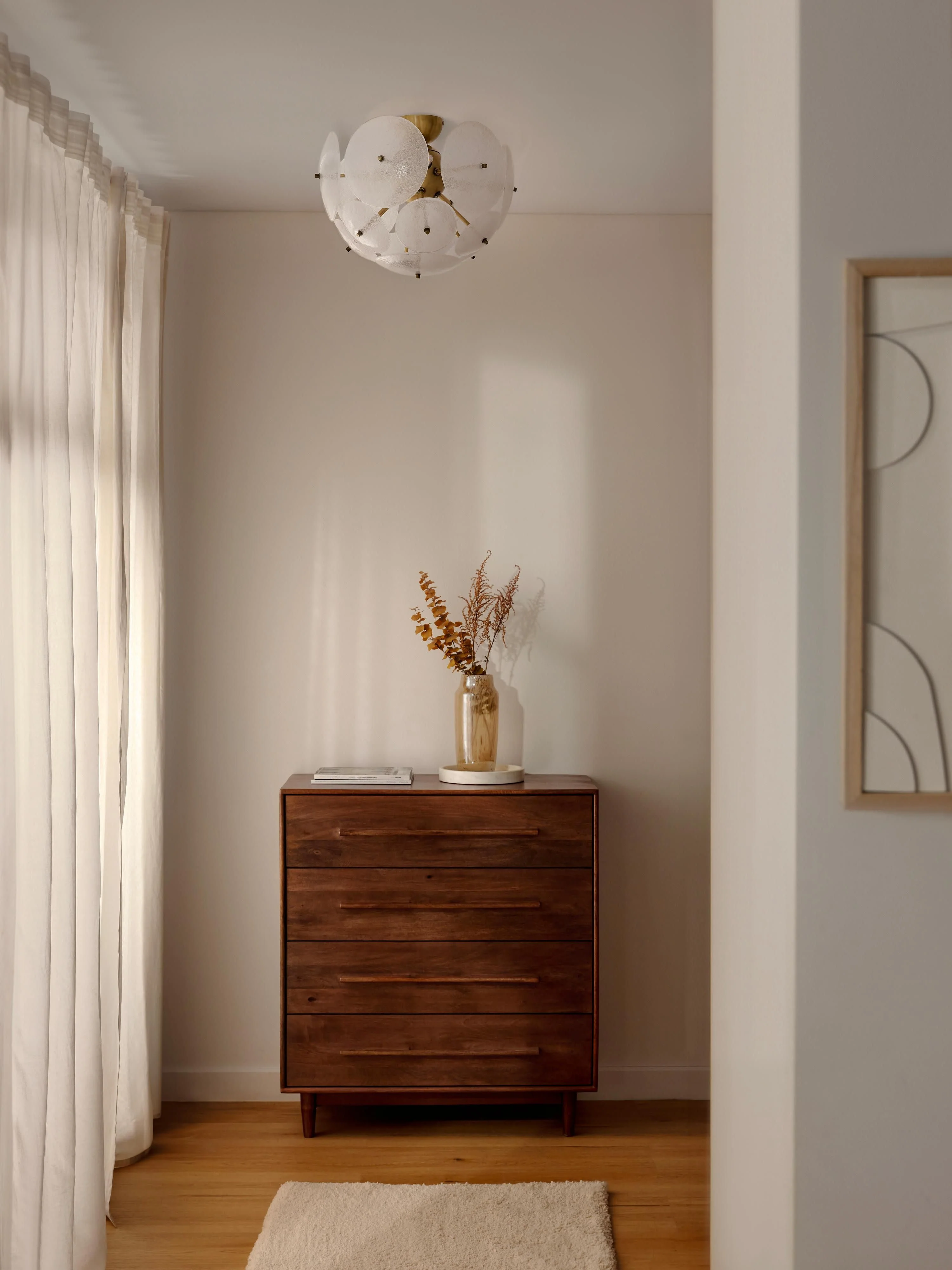 Plafondlamp Mireille van glas