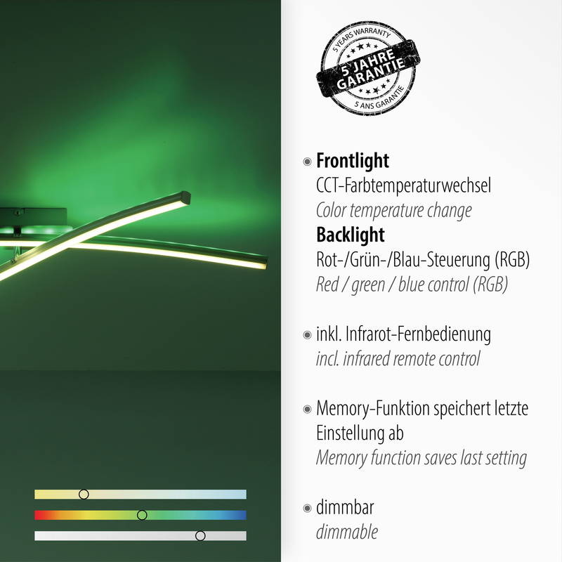 Just Light LED-Deckenleuchte ALINA