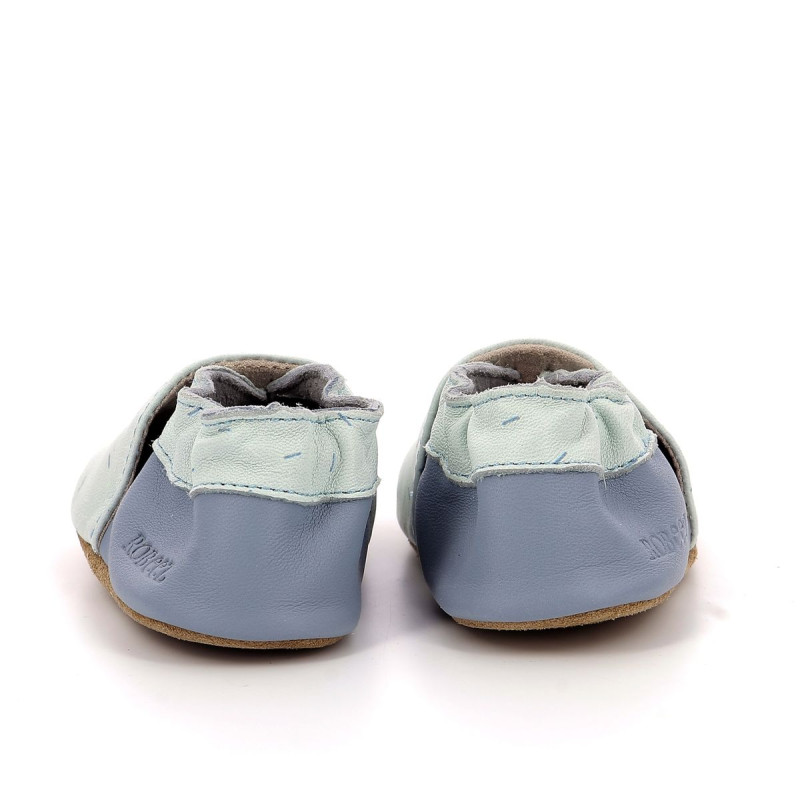 Robeez Robeez Chaussons Panda Master Bleu Ciel