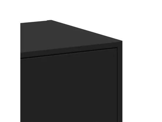 Armoire d'apothicaire noir 40x41x118 cm bois d'ingénierie