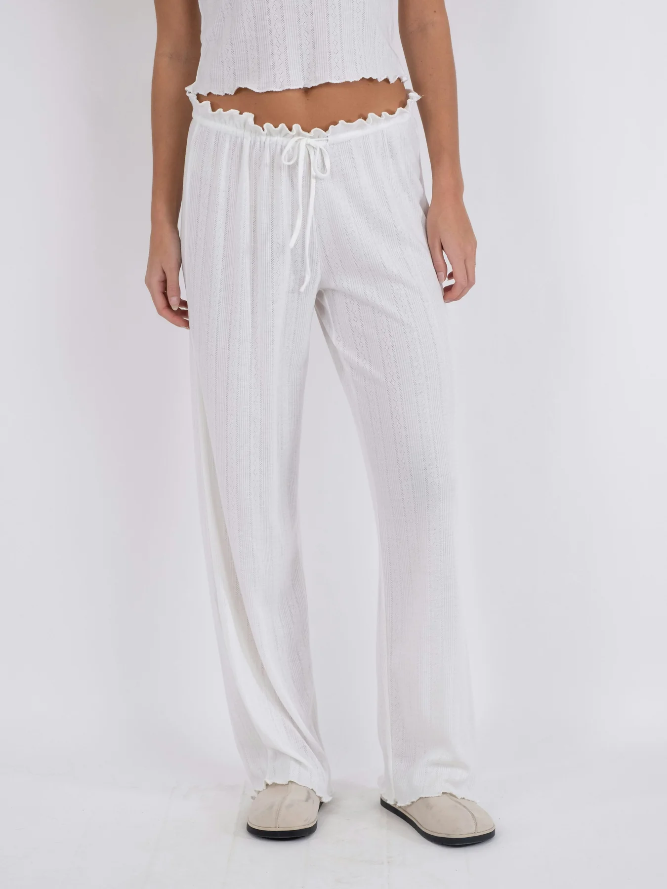 Neo Noir Serafina Pointelle Pants