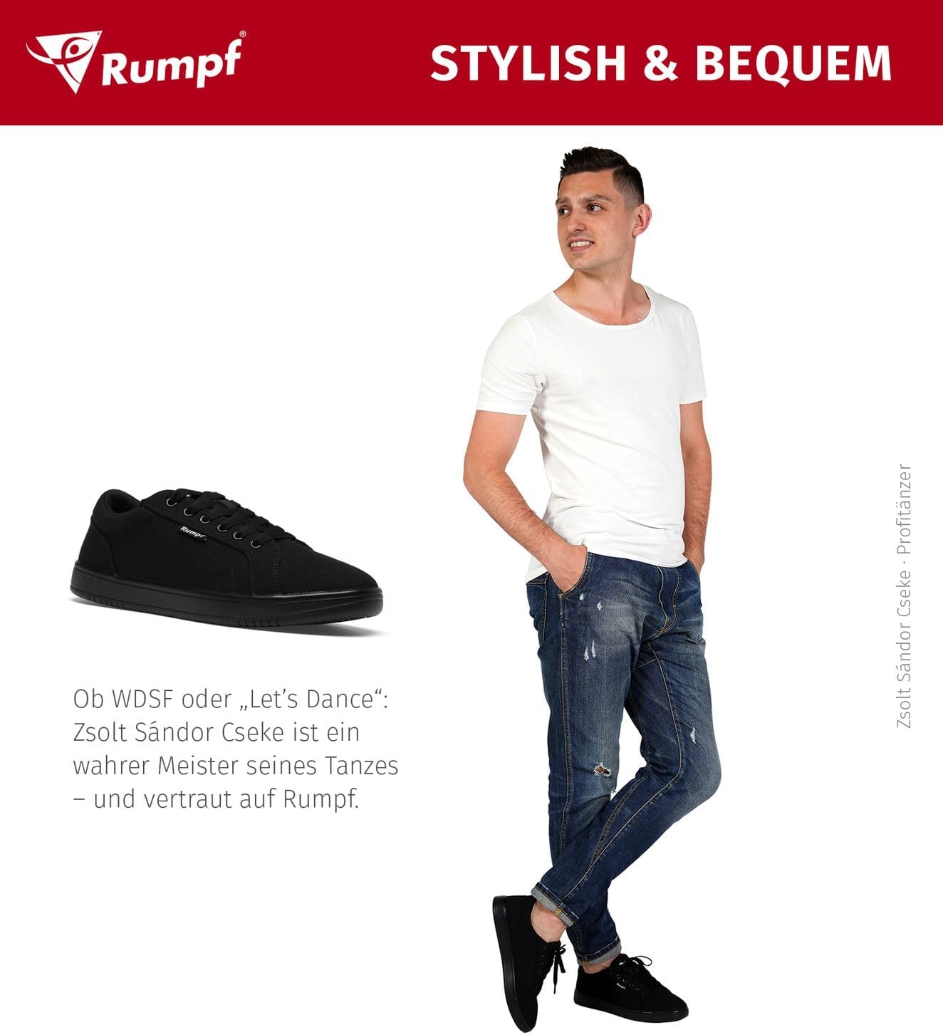 Rumpf Leo 1534 Tanzsneaker Canvas ultraleicht Drehpunkte Sport Hip Hop Training