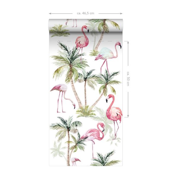 Estahome Flamingo Behang XXL Roze