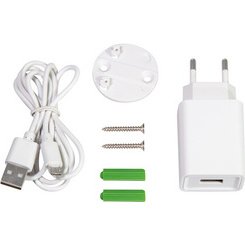 Caméra IP Smart Wi-Fi, compatible Tuya, blanc