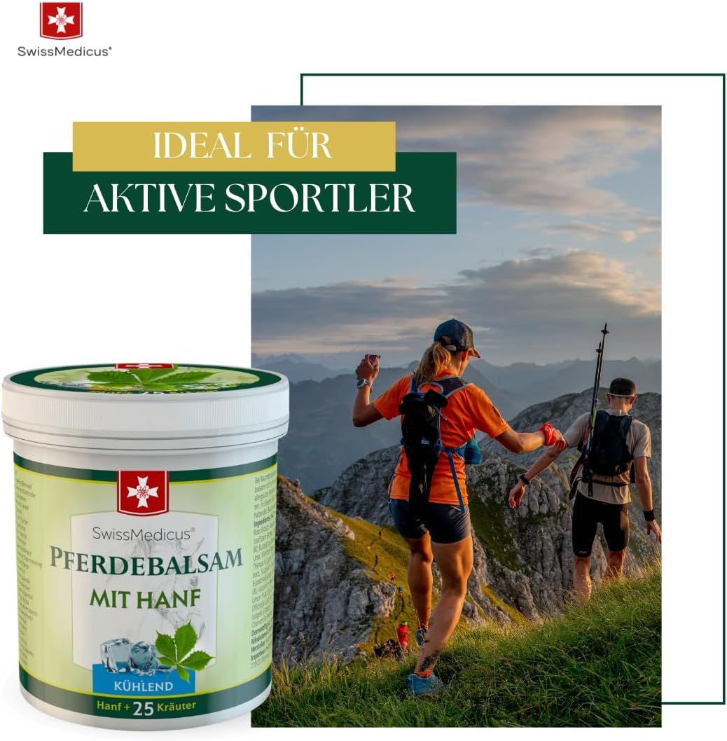 SwissMedicus Pferdebalsam mit Hanf Kühlend