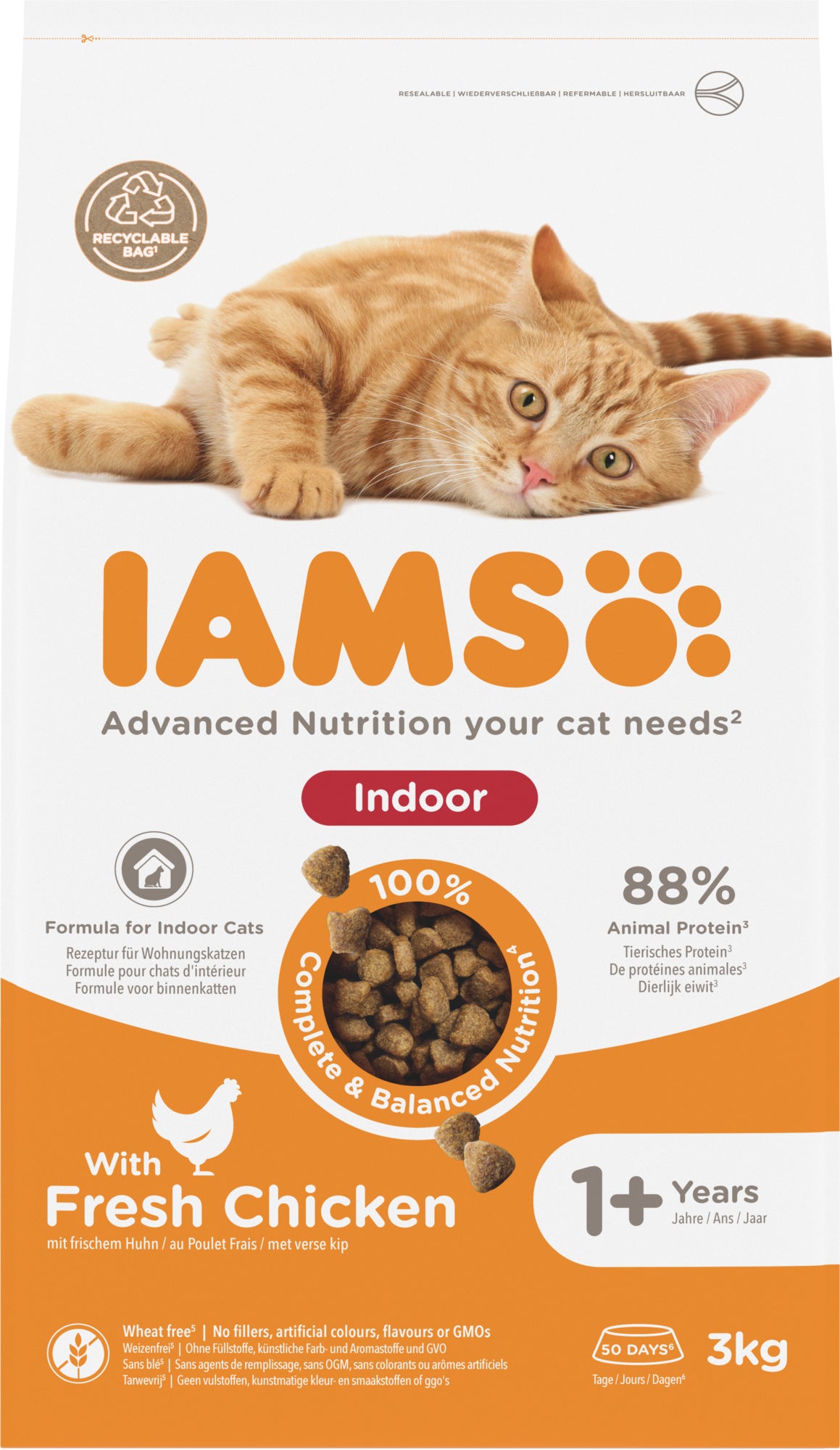 IAMS for Vitality verse kip adult / senior 3 kg
