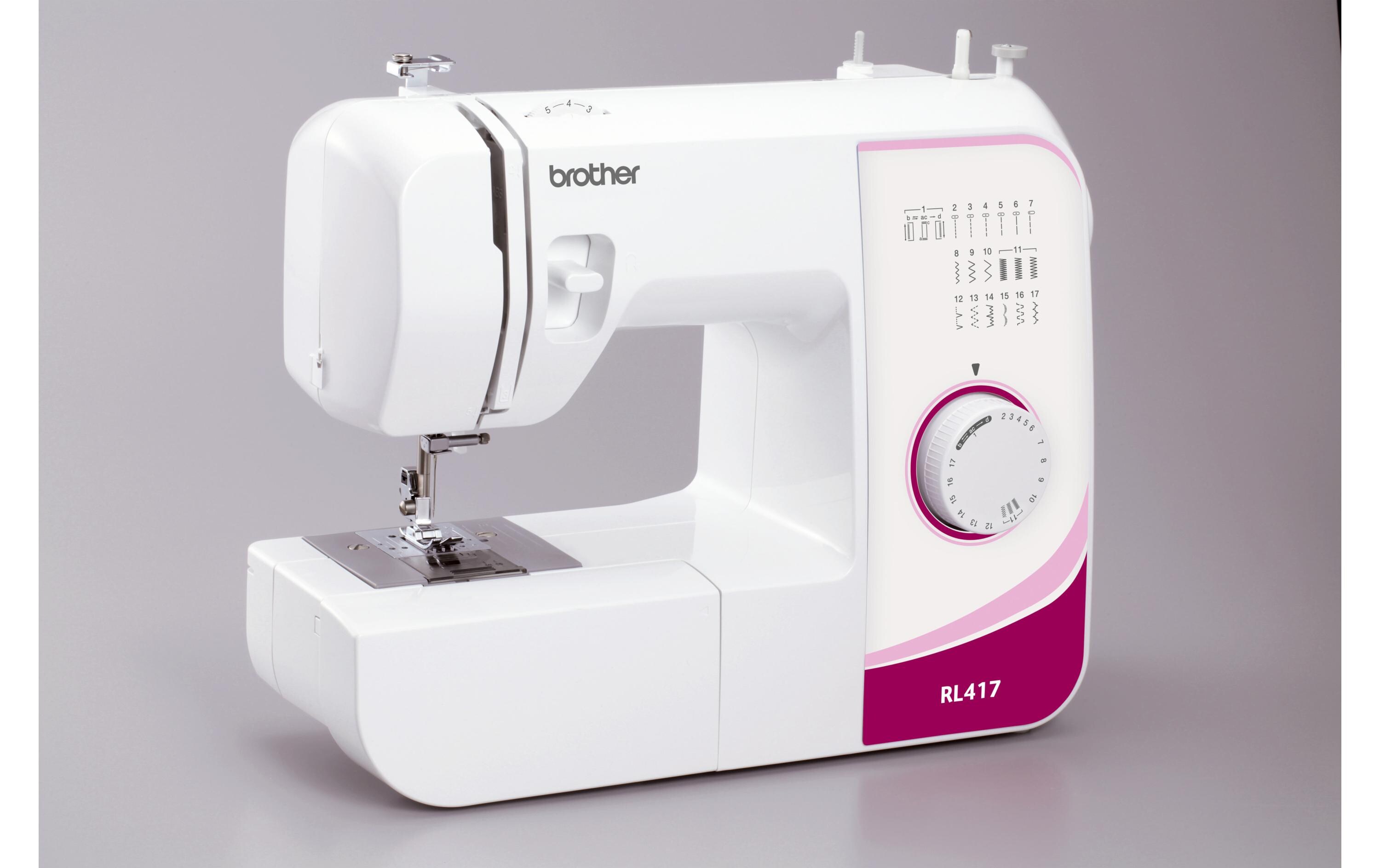 Nähmaschine RL417<br>Grosse Auswahl an Nutz- und Dekorstichen