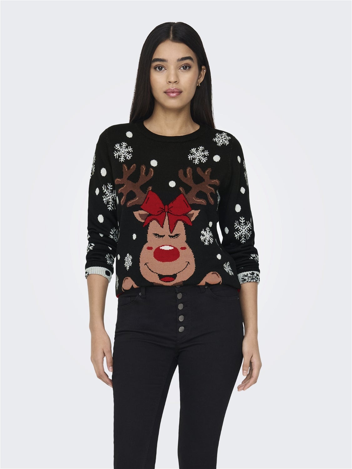 JDYLUCIA Strickpullover Black