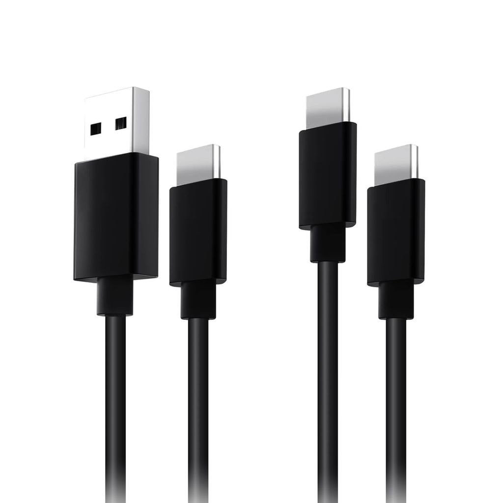 Stealth USB-Kabel »Silikon Ladekabel im Doppelpack je 2m (1x USB-A -> C & 1x USB-C -> C)« USB Typ A | USB-C 200 cm Flexibles Silikon