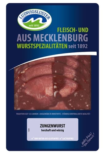Ludwigsluster Zungenwurst in Scheiben