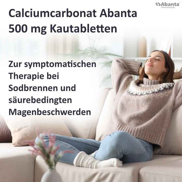 Calciumcarbonat Abanta 500 mg Kautabletten, 100 St