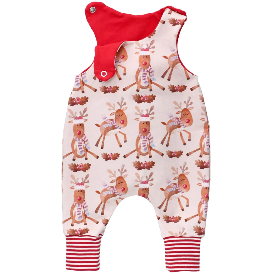 Land Juwelen Strampler Handmade rot creme