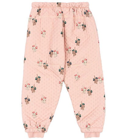 Konges Sløjd Thermohosen - Bow Kitty Pink
