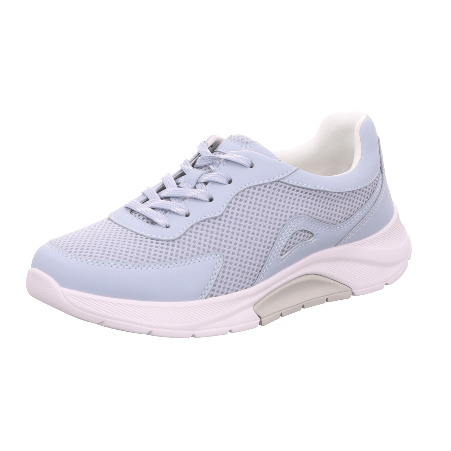 rollingsoft Damen-Schnürhalbschuh Lagune-Blau-Weiß