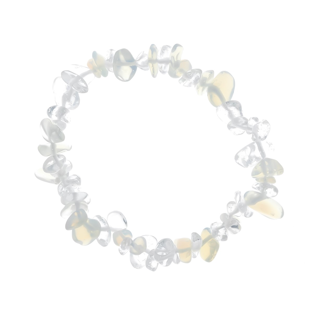 Bracelet réglable pierres synthetique opalite