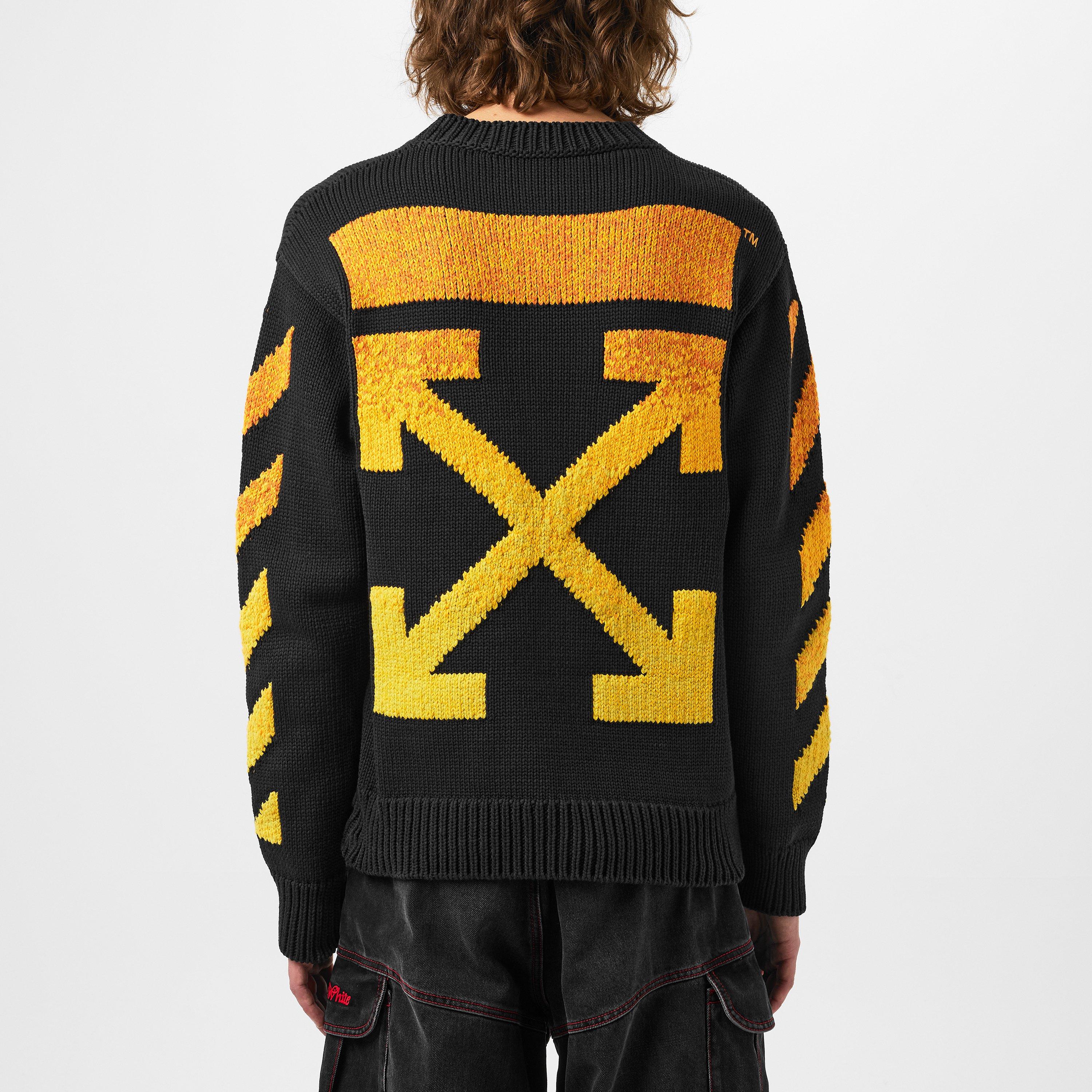Off White Orange Gradient Arrow Jumper