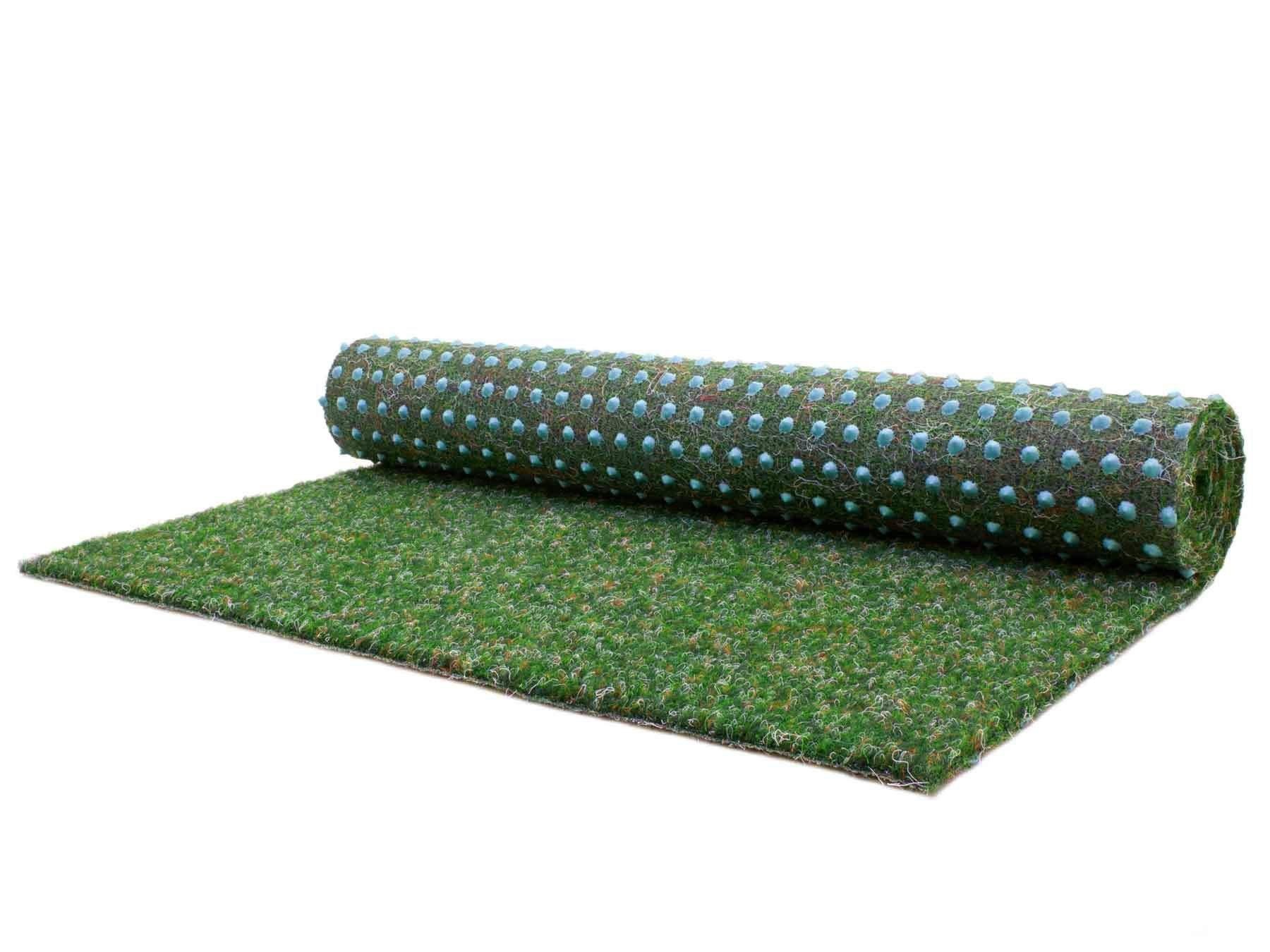Primaflor-Ideen in Textil Kunstrasen »GREEN, Made in Netherlands« rechteckig 7,5 mm Höhe Rasenteppich, blau, mit Noppen
