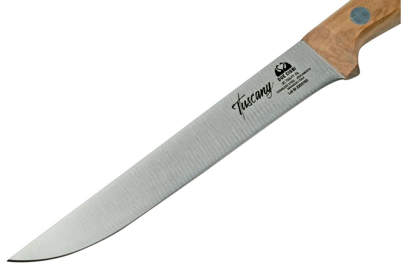 Due Cigni Tuscany 2C765-11OL steakmes 11 cm olijfhout