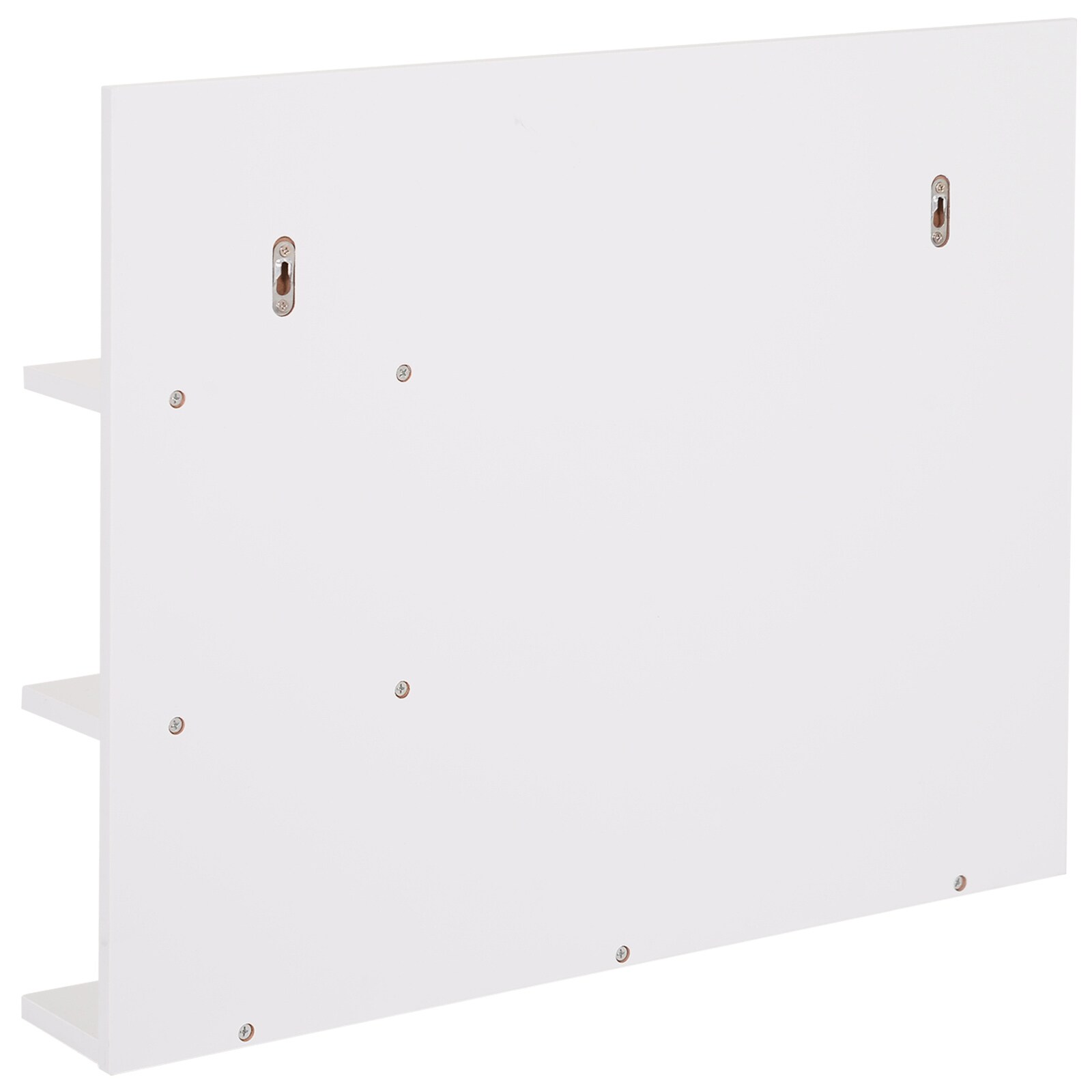 kleankin Badspiegel mit 3 Ablagen weiß 60 x 10 x 48 cm (BxTxH)