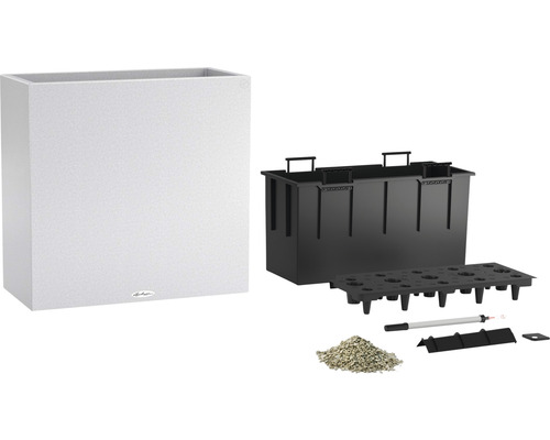 Lechuza Canto Stone kamerverdeler, 82 x 37 x 75,6 cm, kwartswit
