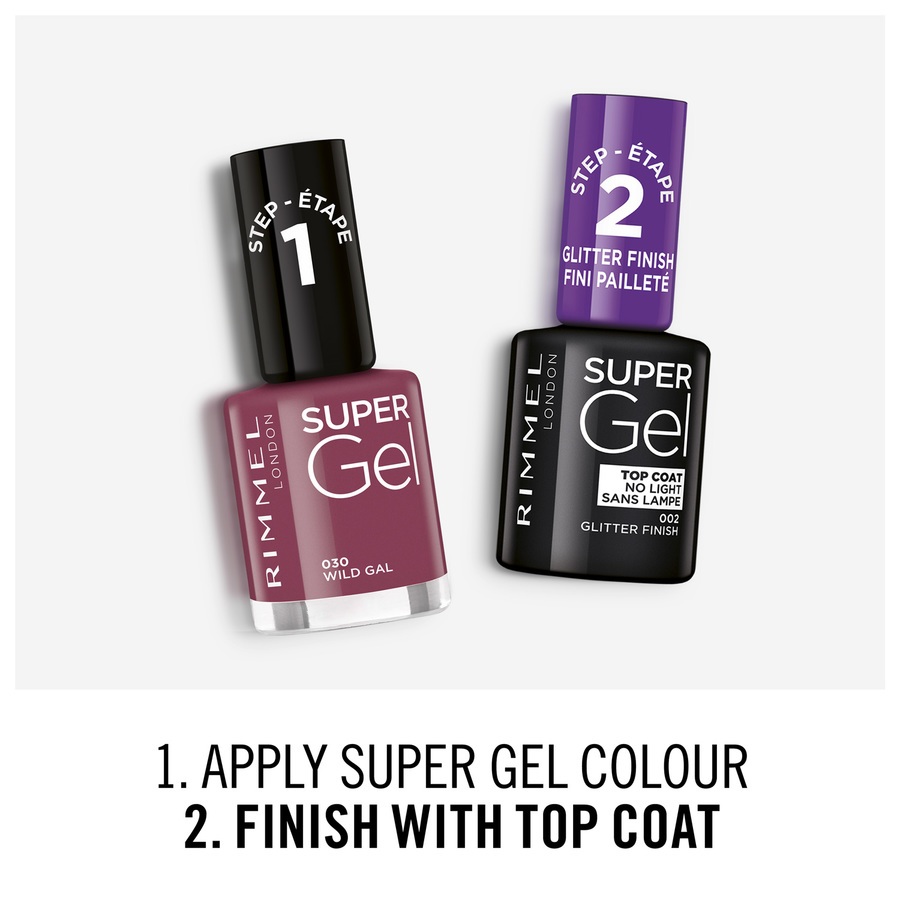 Rimmel London Super Gel Nail Polish 030 Wild Gal 12ml