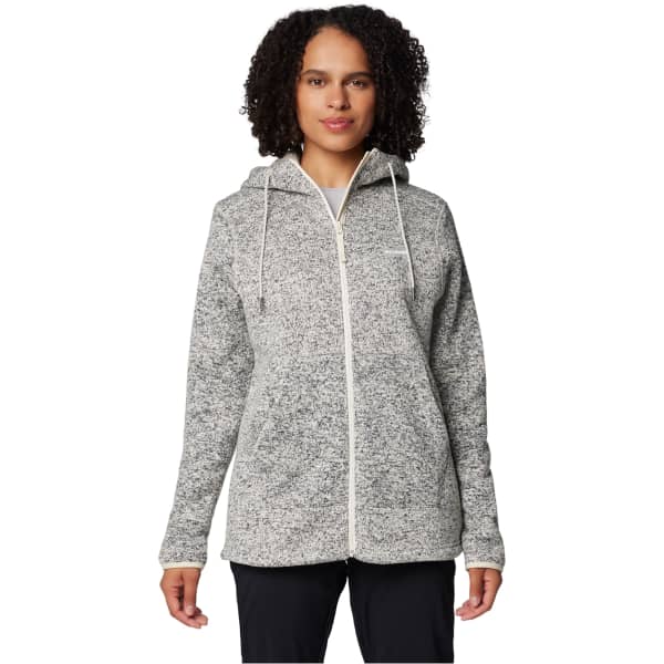 Veste polaire randonnée COLUMBIA W SWEATER WEATHER SHERPA FULL ZIP II CHALK HEATHER