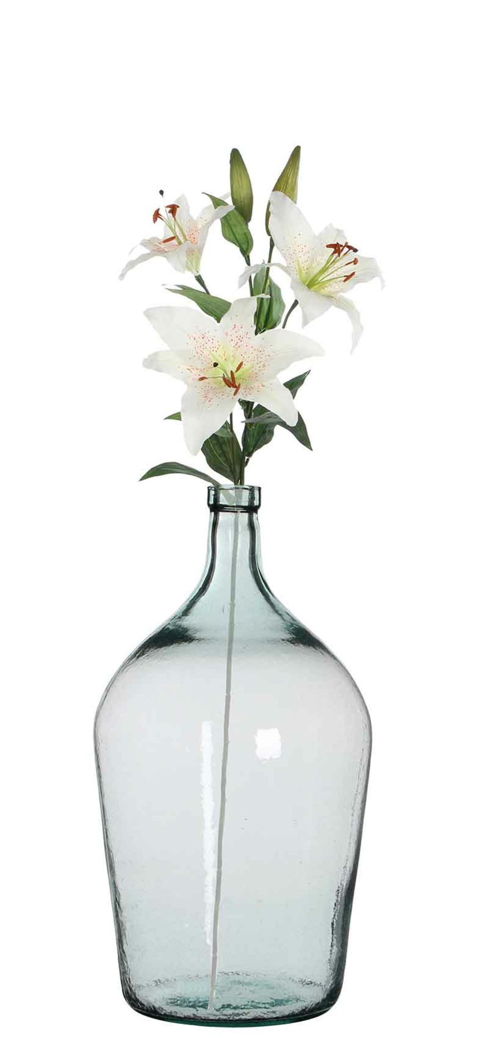 Mica decorations fleur artificielle lelie - 75x1x75 cm - pe - crème