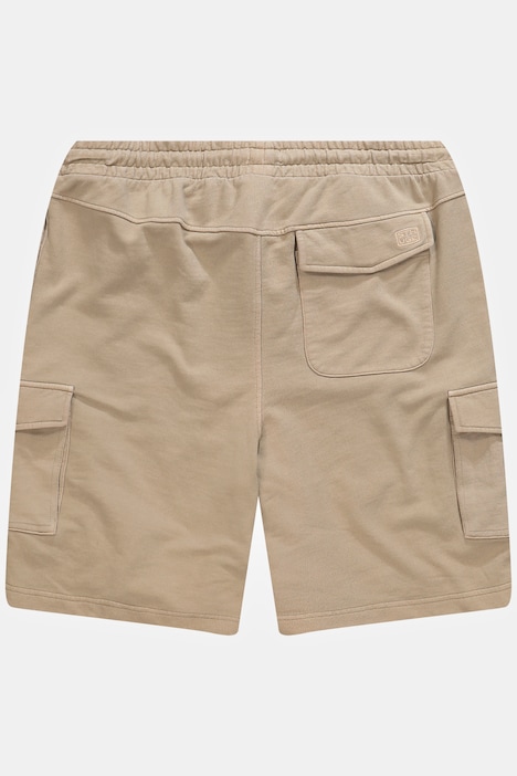 STHUGE Cargo-Bermuda, Elastikbund, Sweat, Relaxed Fit,bis 8 XL
