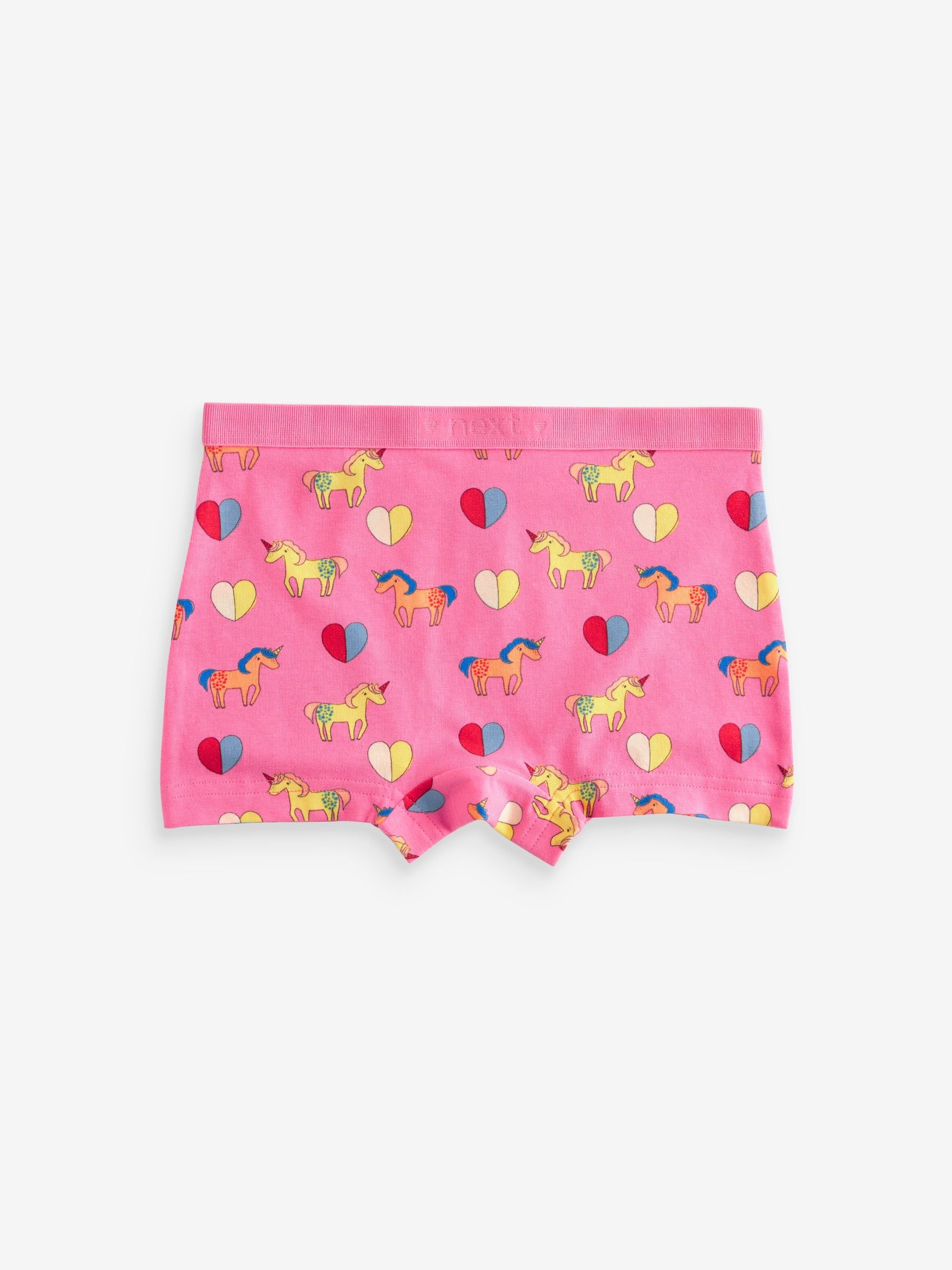 Roze/blauw - Short Briefs 5 Pack (2-16yrs)